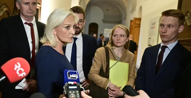 photo  marie-caroline le pen au deuxième tour des élections législatives en sarthe, le 7 juillet 2024.  &copy;  photo vincent michel / ouest-france 