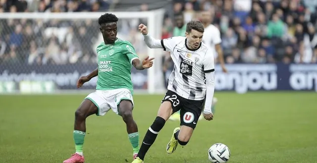 photo  adrien hunou n’a été titulaire qu’une seule fois la saison passée, sur le terrain de dunkerque, le 26 août 2023.  &copy;  naudin philippe 