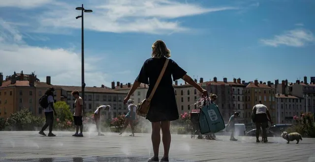 photo  une journée de chaleur à lyon (rhône). photo d’illustration.  &copy;  nicolas liponne / hans lucas / afp 
