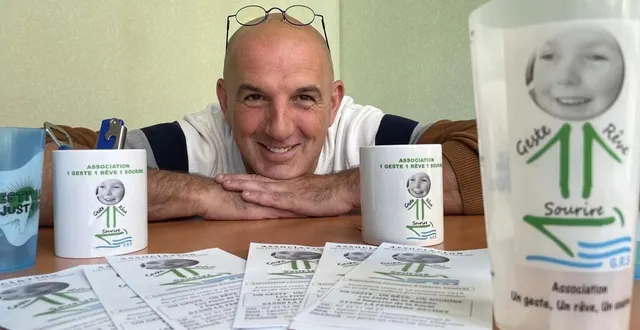 photo  philippe léon et son épouse fabienne ont créé l’association un geste, un rêve, un sourire en novembre 2010. le président y consacre tout son temps libre.  &copy;  ouest-france 