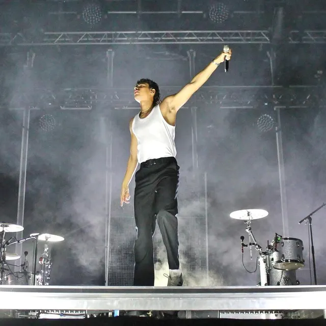 photo après lej, c’est le rappeur français georgio qui a enflammé la scène principale.  ©  ouest-france