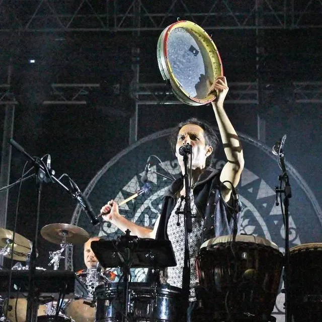 photo ludovic pelissier, l’un des leaders du groupe hilight tribe, manie de nombreux instruments différents.  ©  ouest-france