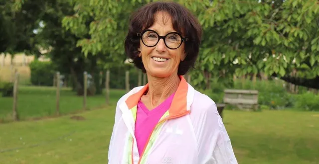 photo  josette desbois, habitante de crosmières, a été sélectionnée pour participer au marathon pour tous des jeux olympiques de paris 2024.  &copy;  ouest-france 