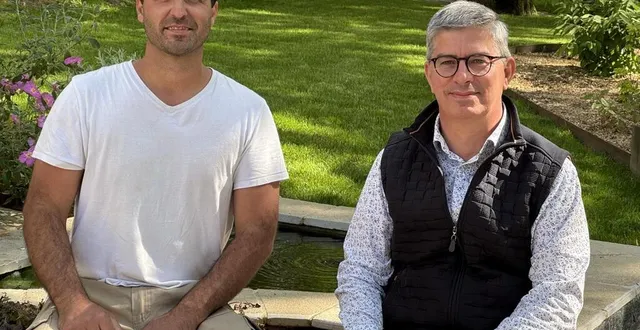 photo  les formations « paysage » disposent de leur propre espace sur l’agrocampus la germinère. de gauche à droite : jérémy hérault, coordinateur, et xavier veillet, directeur du cfppa.  &copy;  yanne boloh 
