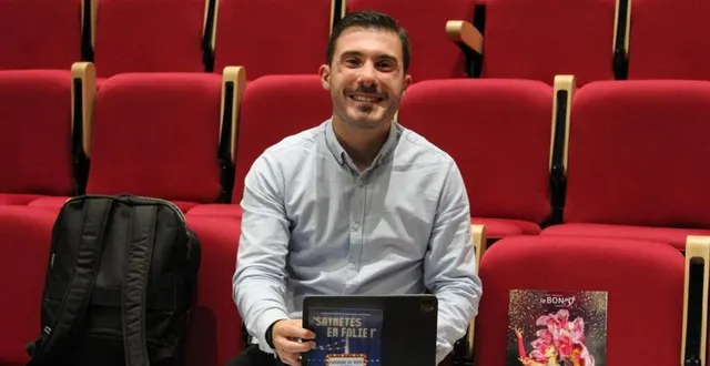 photo  maxime desnos dans la salle val de vray.  &copy;  le maine libre 