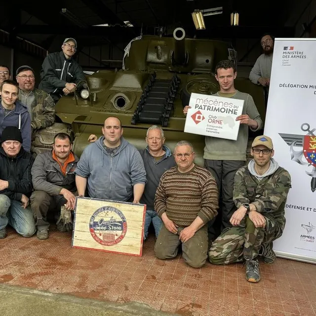 photo le char montereau a été rénové par l’association garand de la mémoire, entre janvier et mai à alençon (orne).  ©  archives ouest-france