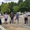 photo  les acteurs du projet se réunissent sur le chantier pour faire le point sur les dernières avancées. 