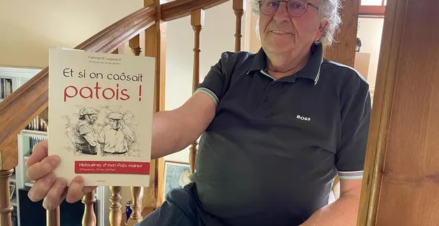 photo  fernand legeard avec son premier livre, paru en 2020.  &copy;  ouest-france 