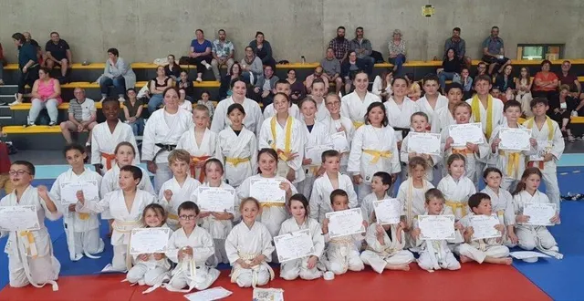 photo  lors de son assemblée générale, le judo-club de loué a procédé à des remises de ceintures.  &copy;  le maine libre 