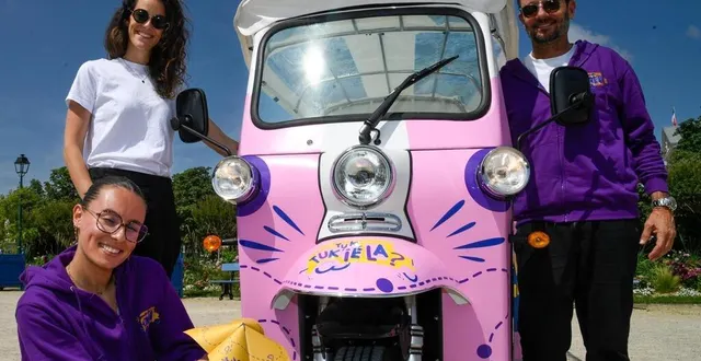 photo  cédric gassiot et prescilla common, accompagnés de lisa dupas ont lancé tuk tuk’iéla en juin dernier.  &copy;  co – laurent combet 