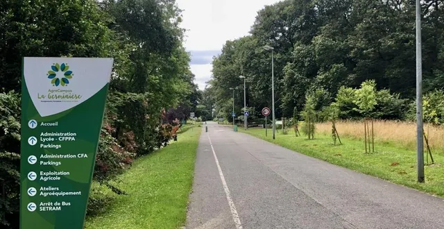 photo  une personne sans abri squatte actuellement le site du lycée agricole de la germinière, à rouillon.  &copy;  photo le maine libre – yvon loue 