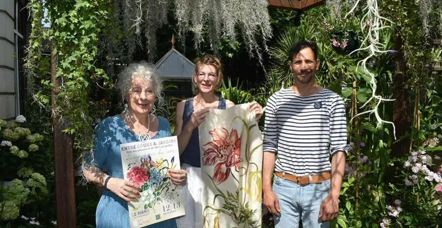 photo  de gauche à droite, aileen sharpe, présidente de l’association, marion peeters et steevy boulay.  &copy;  le maine libre 
