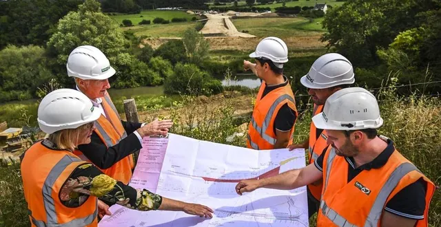 photo  le chantier du futur viaduc de connerré devrait libérer la commune d’environ 4 000 véhicules par jour  &copy;  photo le maine libre – denis lambert 