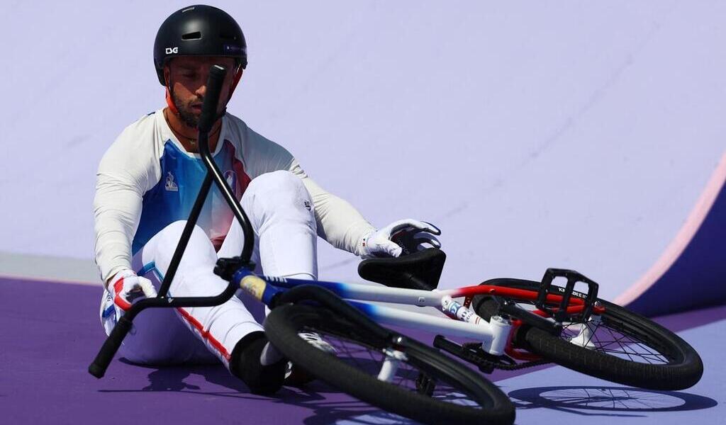 VIDÉO. JO 2024 BMX freestyle la chute d’Anthony Jeanjean dès son