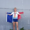 photo  sandrine lagrée est revenue avec quatre médailles des jeux européens des transplantés à lisbonne. 