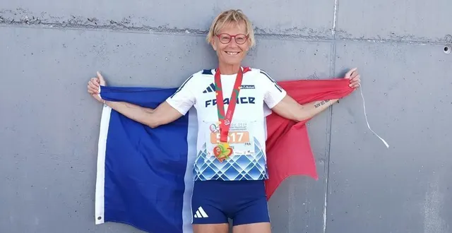 photo  sandrine lagrée est revenue avec quatre médailles des jeux européens des transplantés à lisbonne.  &copy;  sandrine lagrée 