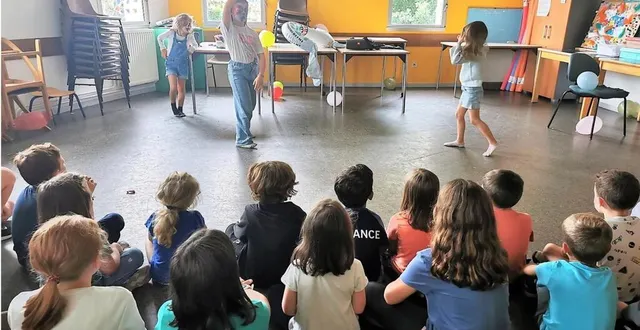 photo  une boum a conclu la session du centre de loisirs.  &copy;  le maine libre 