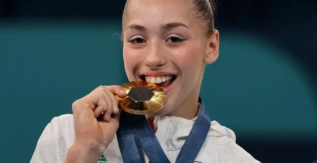 photo  grand espoir de la gymnastique française, kaylia nemour représente l’algérie depuis mai 2023.    &copy;  photo : reuters 