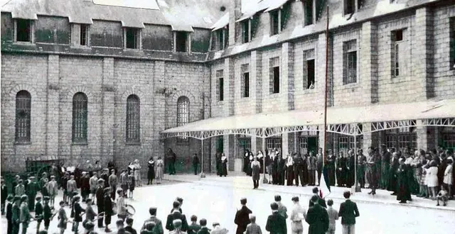 photo  libération de l’hôpital de giel-courteilles (orne), en août 1944.  &copy;  collection privée 