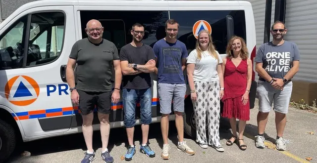 photo  l’équipe ornaise de la protection civile volontaire partie prêter main-forte aux jeux olympiques de paris 2024.  &copy;  ouest-france 