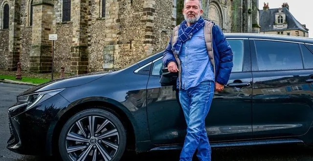 photo  laurent maunoury, chauffeur uber depuis un an, se réjouit de l’implantation de la plateforme au mans.  &copy;  archives le maine libre – yvon loué 