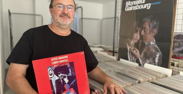 photo  stéphane leroux est disquaire professionnel depuis 2012. il vend ses vinyles sur internet mais, du 7 au 31 août 2024, il en proposera plus de 4 000 dans une boutique éphémère au theil-sur-huisne (val-au-perche)  &copy;  ouest-france 