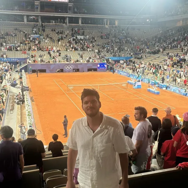 photo nicolas pascaud et son frère jérémy (d’yvré-le-pôlin, dans la sarthe) ont assisté aux épreuves d’aviron et de tennis.  ©  photo nicolas pascaud