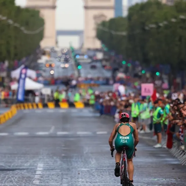 photo laura guion, de la tourlandry (maine-et-loire), était sur les épreuves du triahlon féminin ce mercredi 31 juillet.  ©  laura guion