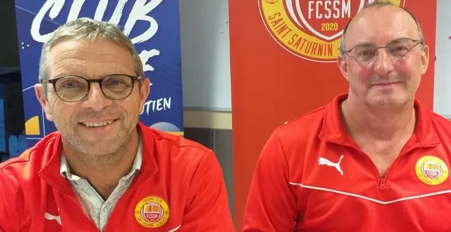 photo  arnaud lamy (à gauche) et bertrand decorre forment le nouveau duo à la tête du football-club de saint-saturnin la milesse (fssm).  &copy;  ouest-france 