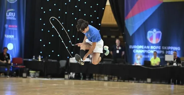 photo  noah villedieu a réalisé une grande performance avec sa corde à sauter.  &copy;  european rope skipping 