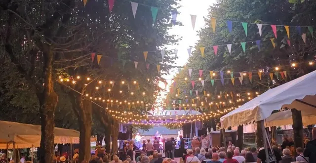 photo  comme chaque année, l’allée de tilleuls du cours des fontaines, à sées (orne), s’anime chaque dimanche soir au rythme des concerts.  &copy;  ouest-france 