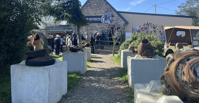 photo  l’allée menant vers le musée de berjou (orne) a été repensée pour y installer des vestiges de la seconde guerre mondiale. c’est sur le vaste terrain du musée que le camp de reconstitution va s’installer, pendant quatre jours, pour célébrer la libération de la commune, 80 ans après.  &copy;  archives ouest-france 