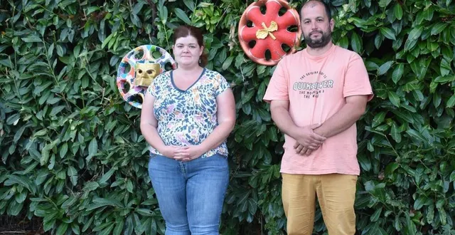 photo  amélie lefeuvre, chargée de la communication et romuald rioul, président du comice de crissé.  &copy;  le maine libre 