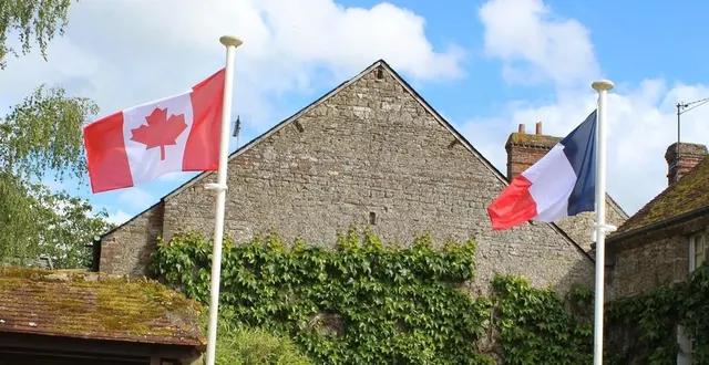 photo  un hommage sera rendu ce dimanche 18 août 2024 à la stèle en hommage à l’armée canadienne, place du donjon, à chambois (orne).  &copy;  ouest-france 