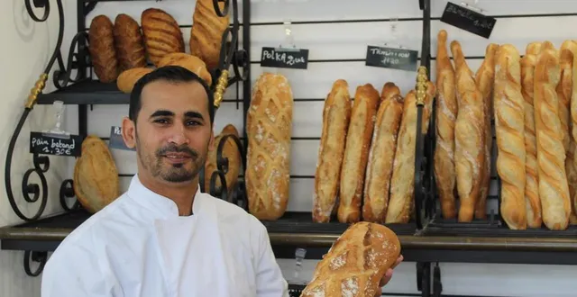photo  yacine boufnina vient de créer sa première boulangerie-pâtisserie dans le quartier de bellevue au mans.  &copy;  le maine libre 