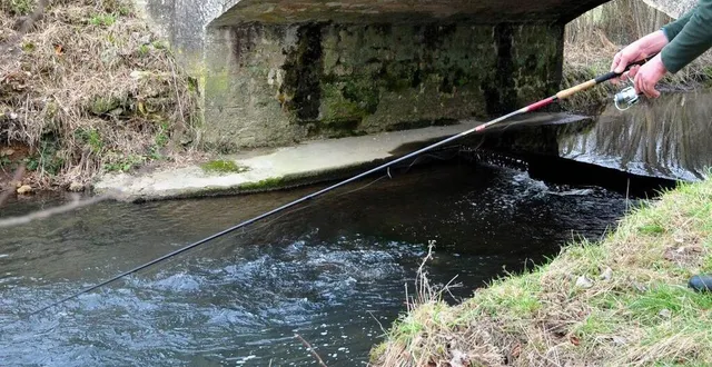 photo  le tusson attire les pêcheurs pour ses truites.  &copy;  archives le maine libre 