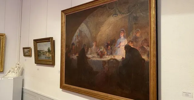 photo  « la chanson de la mariée », par charles léandre, au musée du château de flers (orne).  &copy;  ouest-france 