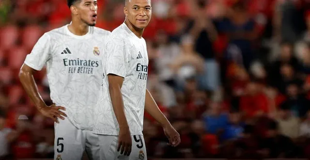 photo  jude bellingham a demandé plus de réalisme à son trio d’attaque, composé de kylian mbappé, vinicius et rodrygo.  &copy;  photo : oscar del pozo / afp 
