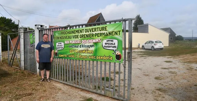 photo  installé au 2, le grand chemin, à valframbert, le nouveau dépôt-vente de la société aux plaisirs des chemins devrait ouvrir ses portes en octobre 2024.  &copy;  ouest france 