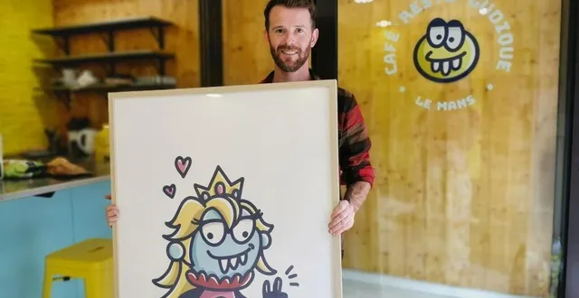 photo  luc hamelin est le cogérant du morpdion, café et restaurant ludique qui ouvre ses portes le 4 septembre 2024, rue gambetta au mans (sarthe).  &copy;  ouest-france 