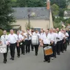 photo l’ouverture du comice avec la fanfare de mareil-sur-loir suivie des élus