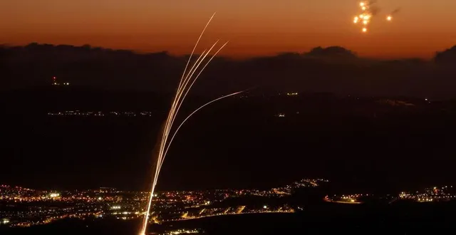 photo  l’armée israélienne dit avoir compté « plus de 150 projectiles » lancés depuis le liban vers son territoire ce dimanche matin.  &copy;  jalaa marey / afp 