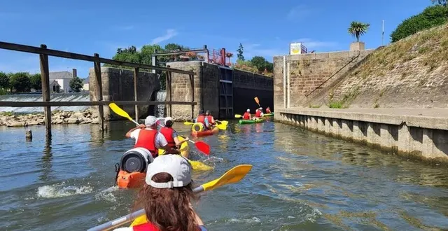 photo  l’écluse de cheffes en canoë.  &copy;  tiercé canoë-kayak 