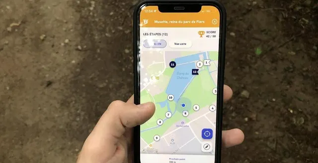 photo  équipé de mon téléphone, je vais de balise en balise.  &copy;  ouest-france 