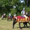 photo  la bataille a été parfois rude entre les chevaliers de la cavalerie des mésangères. 