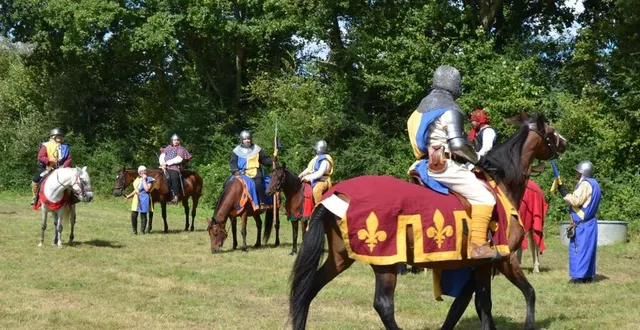 photo  la bataille a été parfois rude entre les chevaliers de la cavalerie des mésangères.  &copy;  le maine libre 