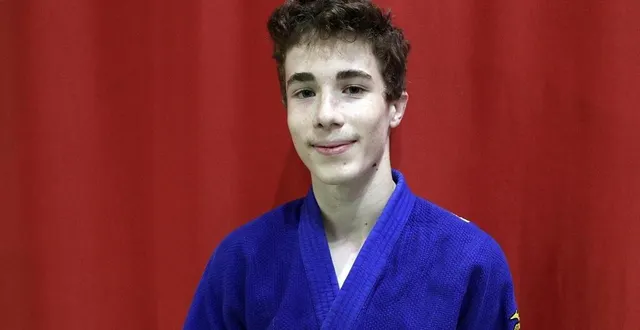 photo  axel cuq, judoka des dojos de l’agglomération du niortais a été mis en échec par deux fois aux mondiaux cadets 2024.  &copy;  co - benoit felace 