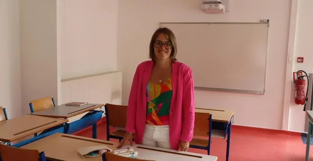 photo  l’école du gai-levant et sa directrice delphine fondain ouvrent une 9e classe en 2024/2025.   &copy;  ouest-france 