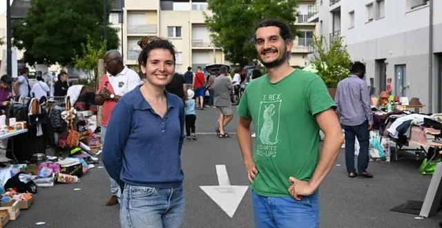 photo  adelaïde rivereau et pierre legeay, fondateur de p’tits poids carottes et organisateurs de l’événement.  &copy;  archives co - josselin clair 