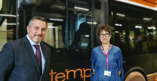 photo  arnaud demailly, directeur de la setram depuis le 1er juillet 2024 et coralie de rovère, directrice marketing et développement des mobilités, arrivée en mai dernier.  &copy;  ouest-france 